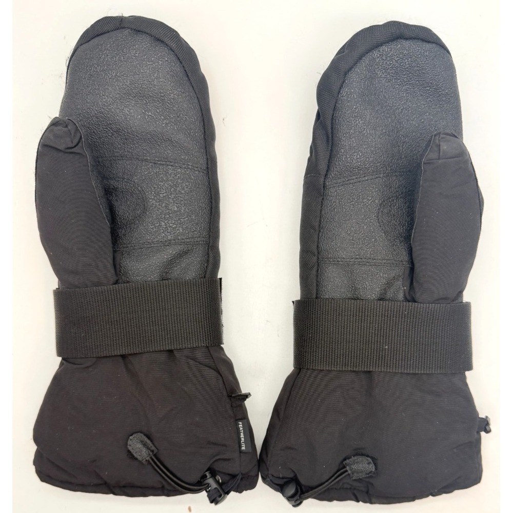 Vintage ZERO 90s Ski Snowboard Mittens Black Featherlite Insulated | Men's Small - Picture 3 of 15
